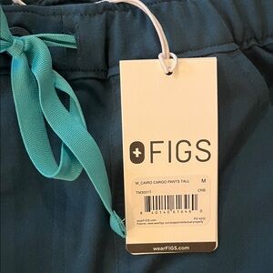 FIGS Caribbean Blue Mens Medium Tall Cairo Cargo Pants